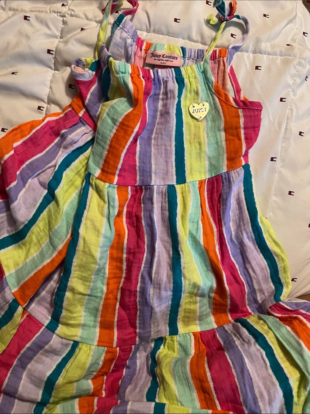 Juicy Couture Rainbow Striped Sundress — Multicolor